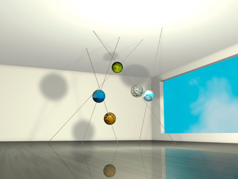 3D Animation einer Rauminstallation